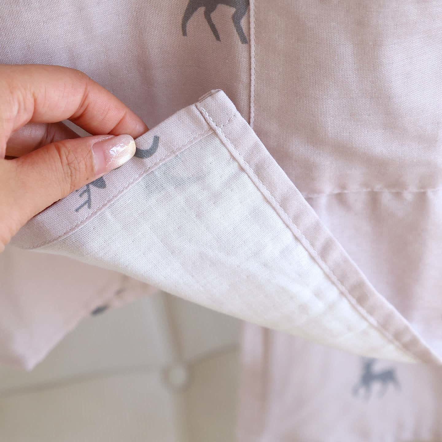 Ensemble kimono en gaze de coton à motif de cerf - image 12