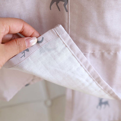 Ensemble kimono en gaze de coton à motif de cerf - image 12