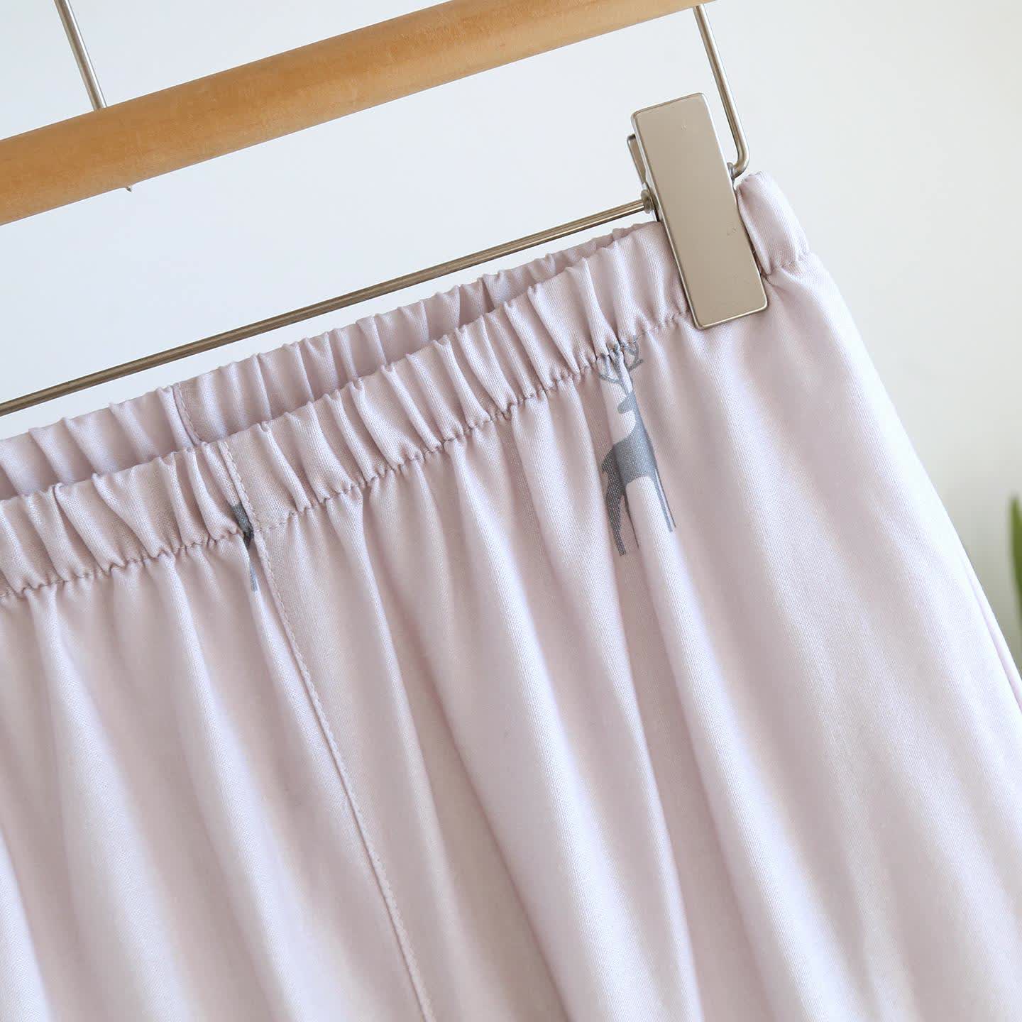 Ensemble kimono en gaze de coton à motif de cerf - image 10