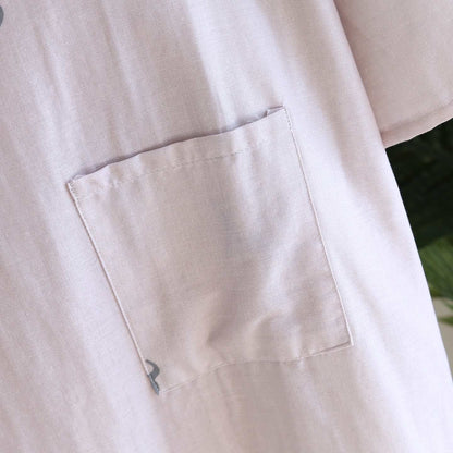 Peignoir de style kimono en gaze de coton à motif de cerf pour couples - image 7