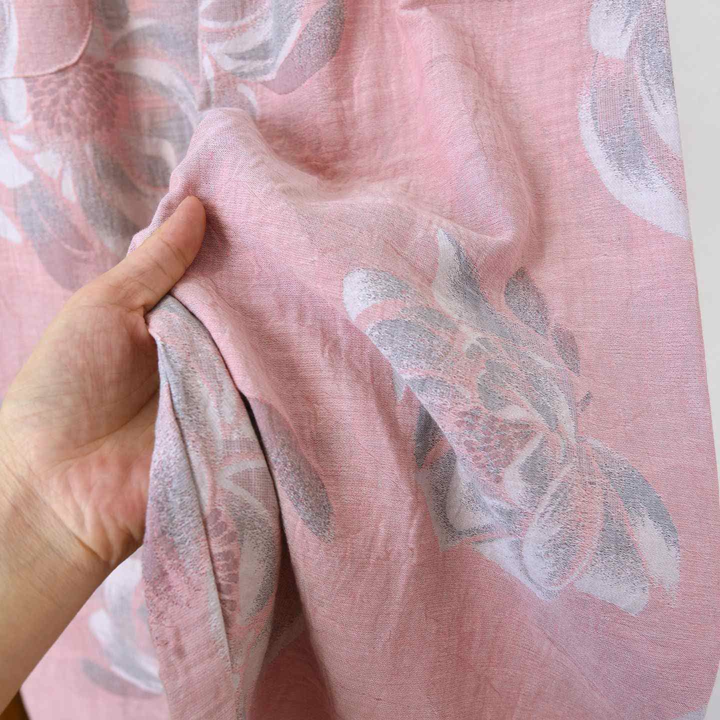 Ensemble pyjama en coton à motif pivoine et col montant - image 10