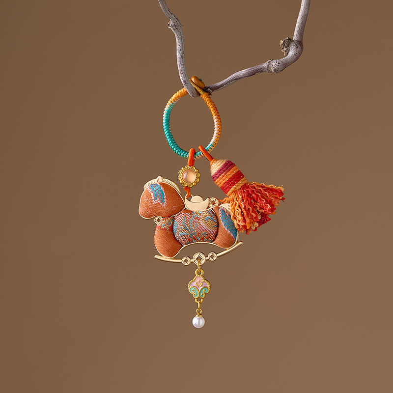 Décoration suspendue à pompon de cheval oriental - Orange - 3 pièces - 4,65 cm x 5 cm - image 8