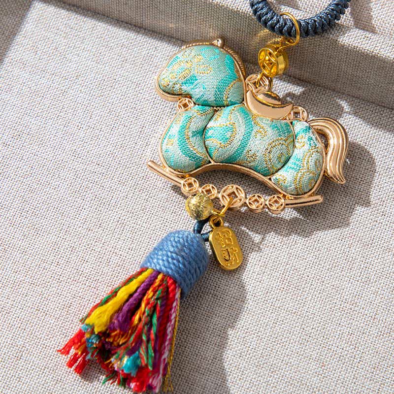 Pendentif décoratif de cheval oriental fait main - image 9