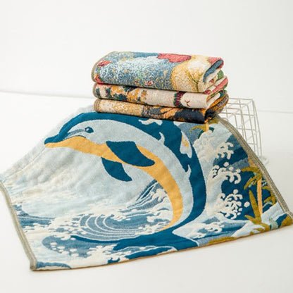 Torchon de cuisine en gaze de coton avec un joli motif animalier - image 2