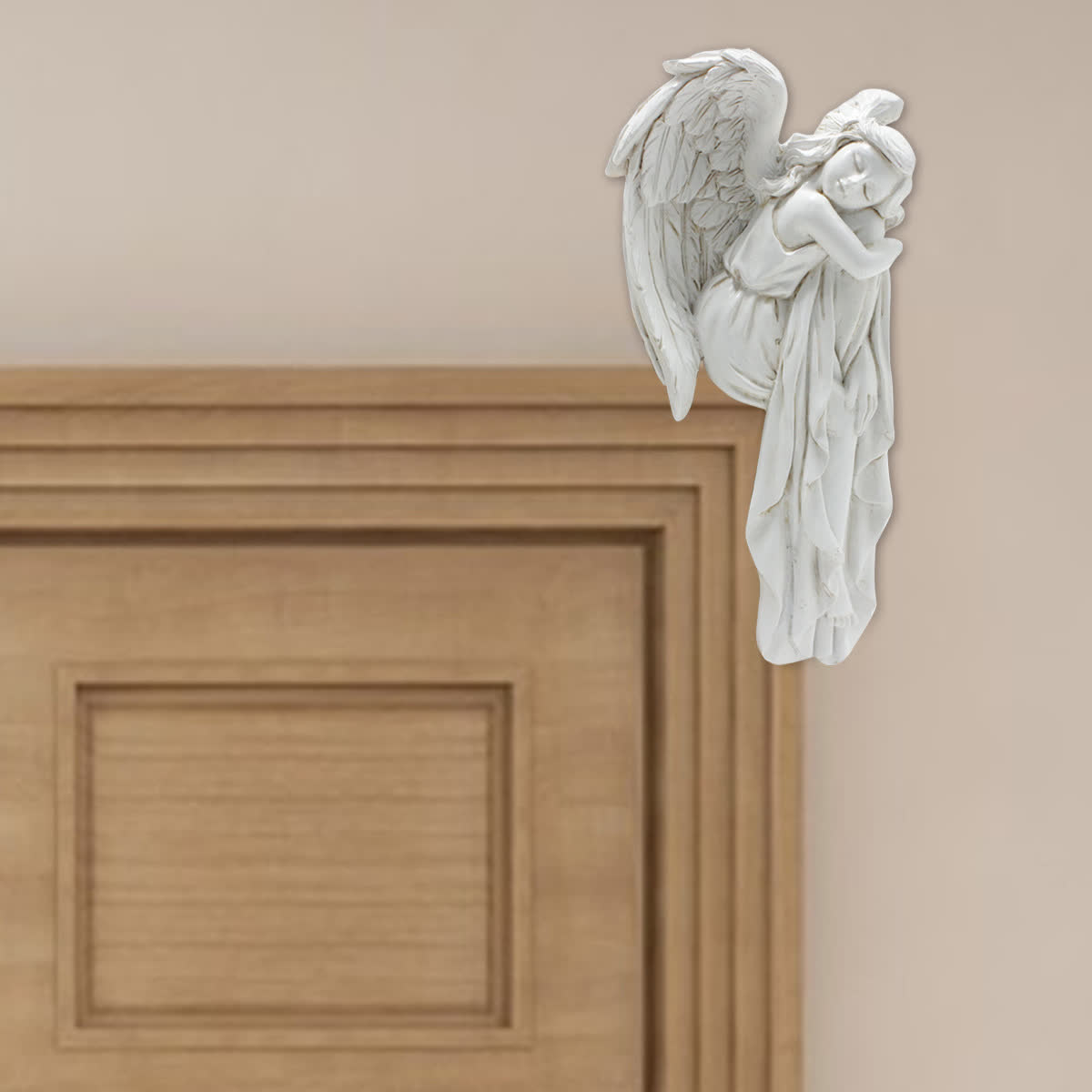 Décoration d'angle de cadre de porte « Ange endormi » - Ange droit - 2 pièces - 16 cm x 8 cm x 3,7 cm - image 9