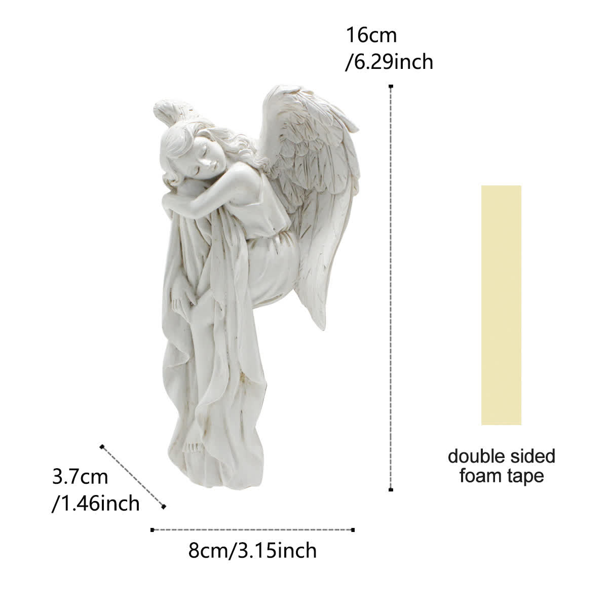 Décoration d'angle de cadre de porte « Ange endormi » - image 8