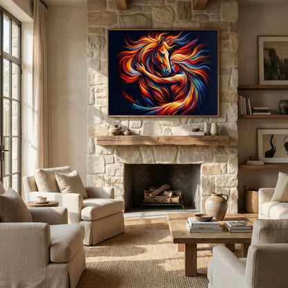 Décoration murale représentant un cheval et une déesse - image 2