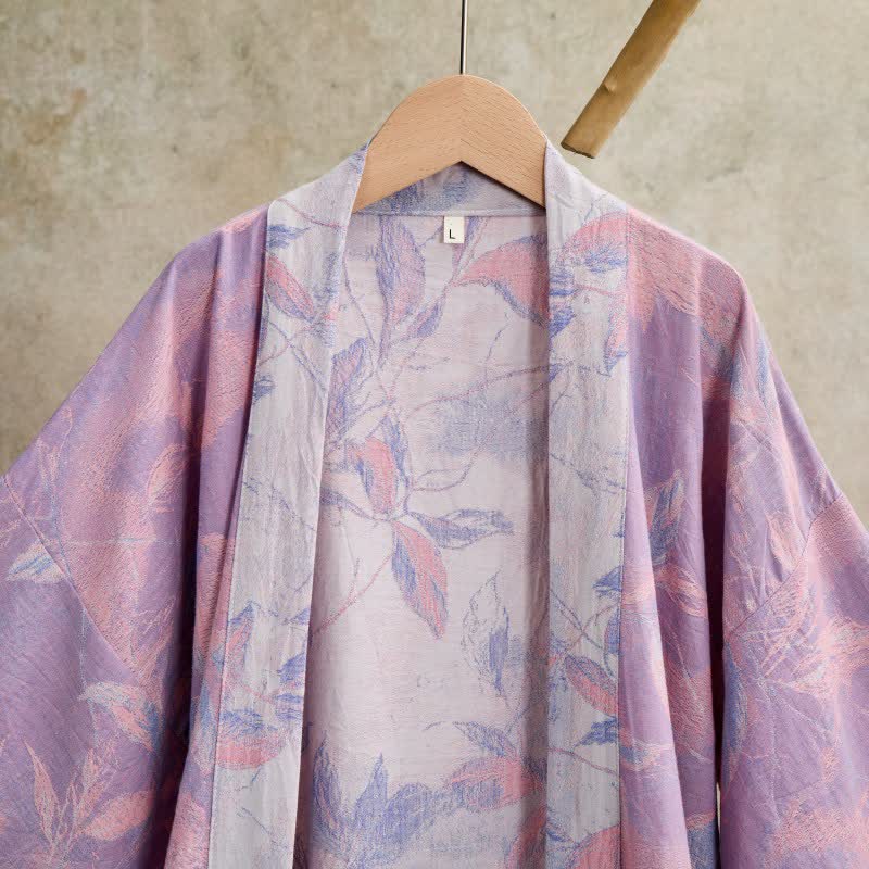 Peignoir kimono en gaze de coton naturel - image 15