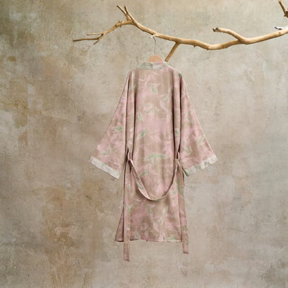 Peignoir kimono en gaze de coton naturel - image 20