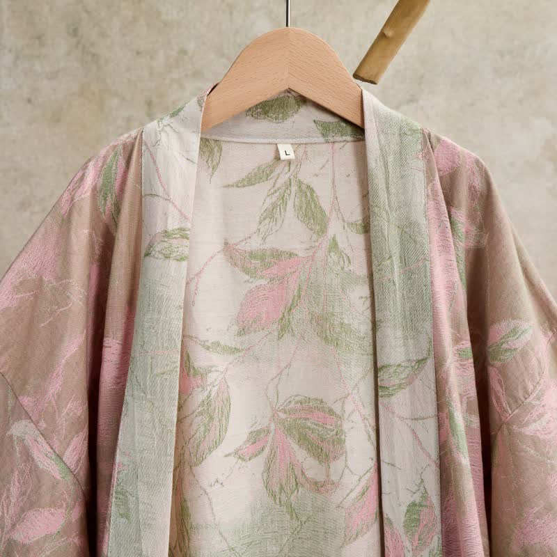 Peignoir kimono en gaze de coton naturel - image 21