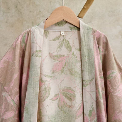 Peignoir kimono en gaze de coton naturel - image 21