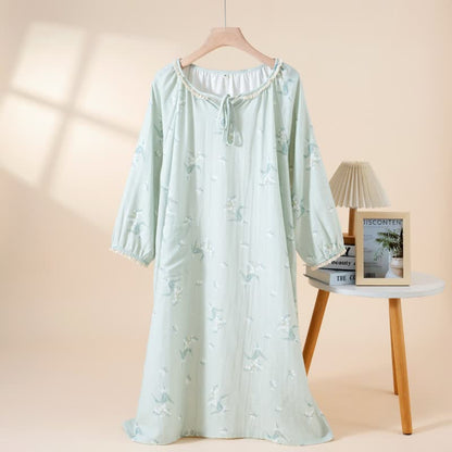 Chemise de nuit Bluebell en gaze de coton - Vert - L - image 2