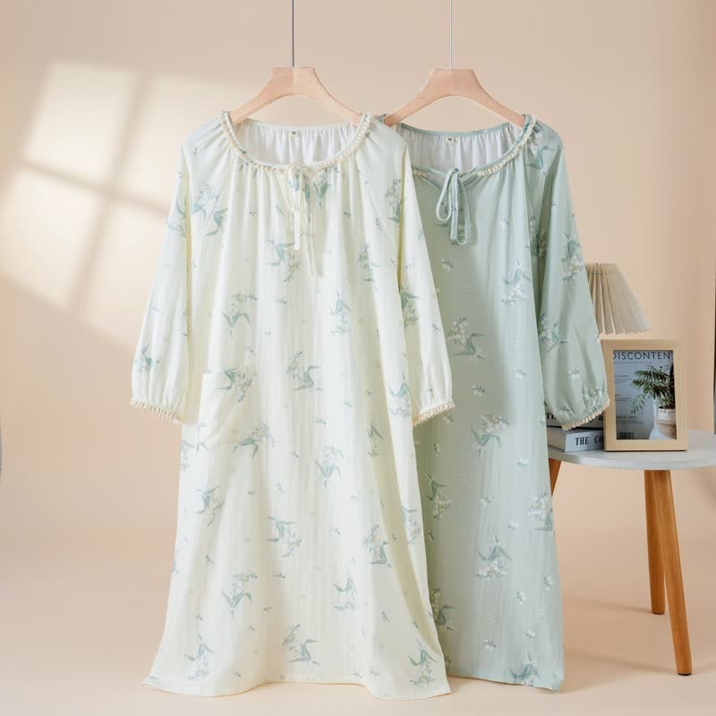 Chemise de nuit Bluebell en gaze de coton - image 0