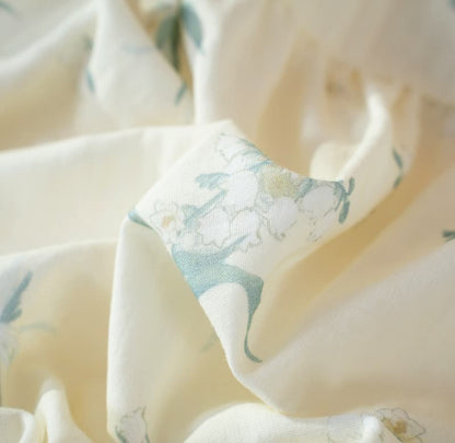 Ensemble pyjama en gaze de coton à motif de campanules - image 10