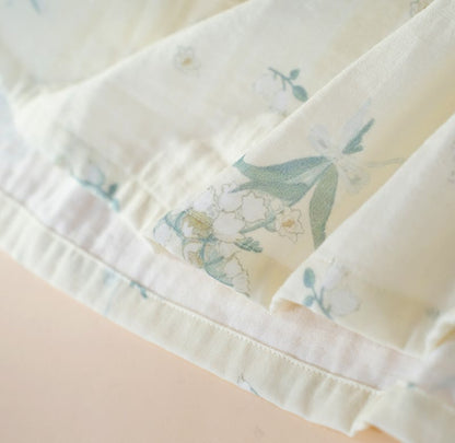 Ensemble pyjama en gaze de coton à motif de campanules - image 6