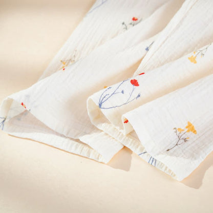 Ensemble pyjama en gaze de coton à motifs champêtres - image 8