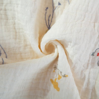 Ensemble pyjama en gaze de coton à motifs champêtres - image 10