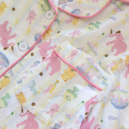 Ensemble pyjama « Terrain de jeux des éléphants » en gaze de coton - image 8