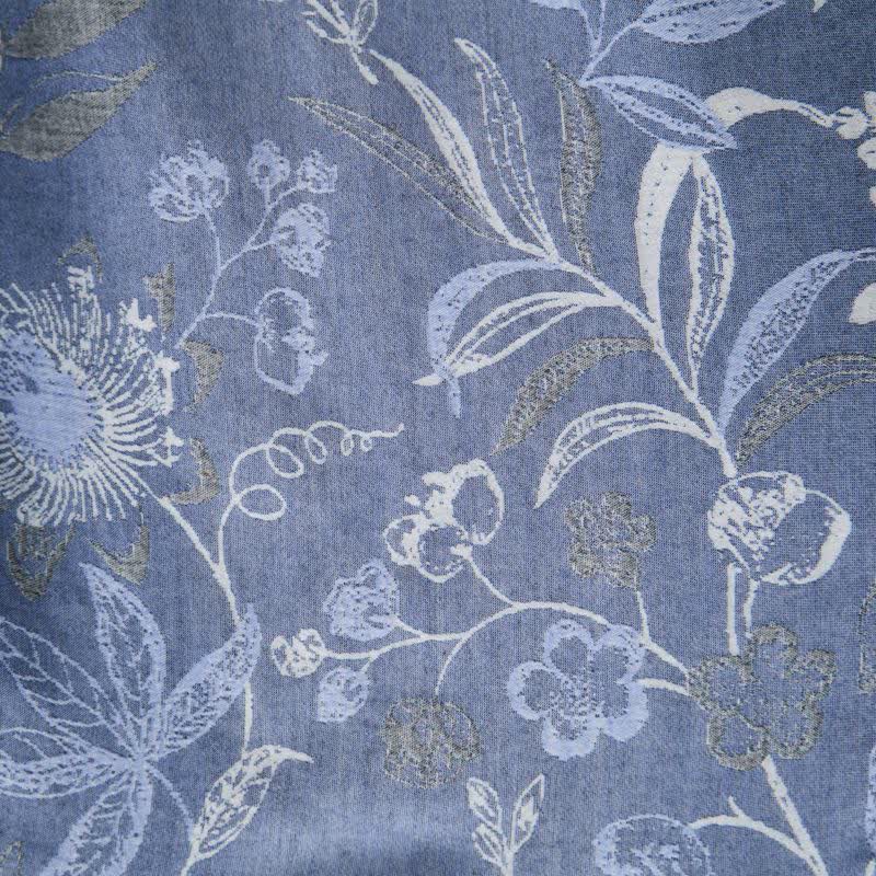 Robe kimono en gaze de coton à motif de feuilles champêtres - image 6