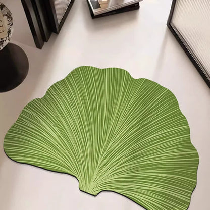 Tapis de bain antidérapant à motif de feuilles de ginkgo. - image 2