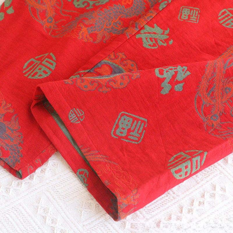 Ensemble pyjama en coton de bon augure avec col montant - image 5