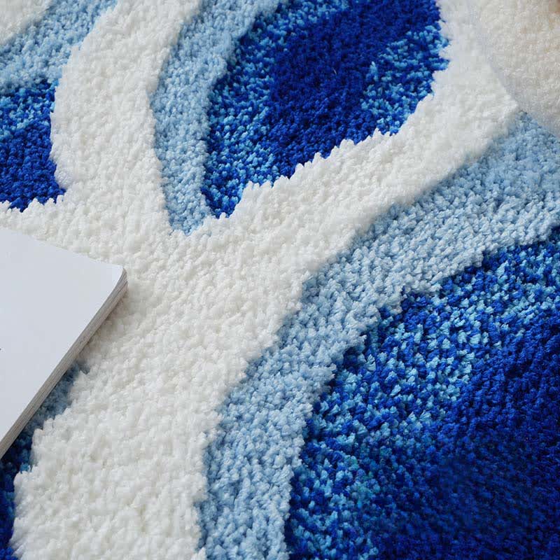 Tapis de bain 3D à motif de vagues océaniques - image 2