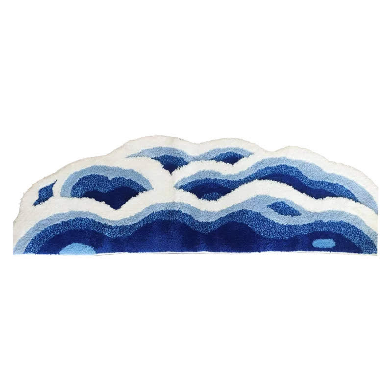 Tapis de bain 3D à motif de vagues océaniques - image 3