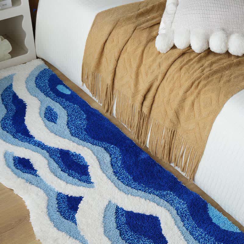 Tapis de bain 3D à motif de vagues océaniques - image 1
