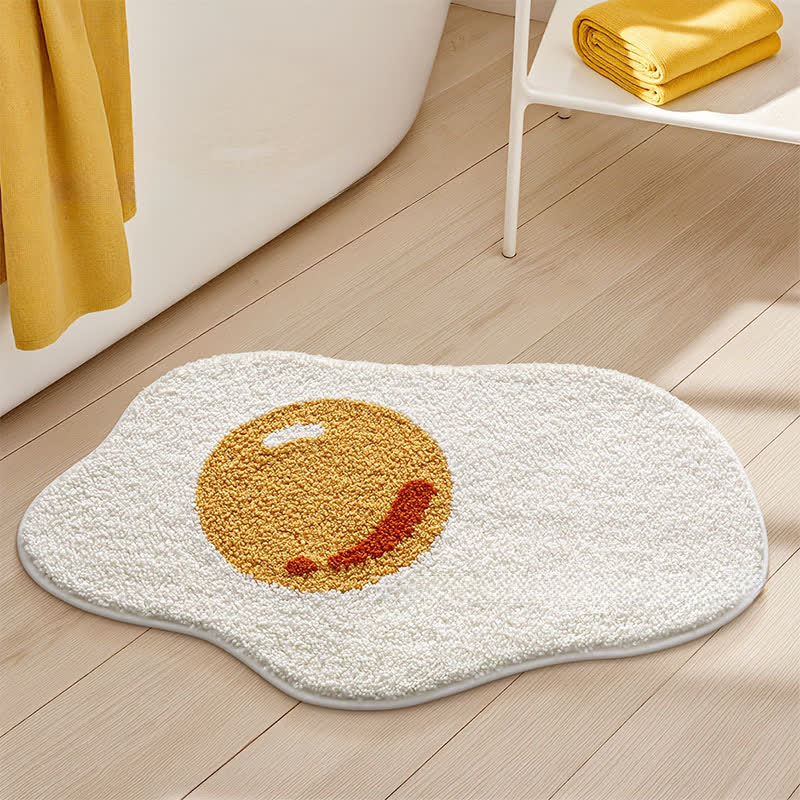 tapis floqué en forme d'œuf au plat - image 3