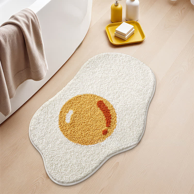 tapis floqué en forme d'œuf au plat - image 2