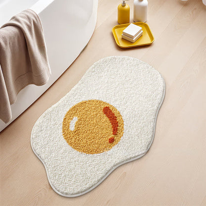 tapis floqué en forme d'œuf au plat - image 2