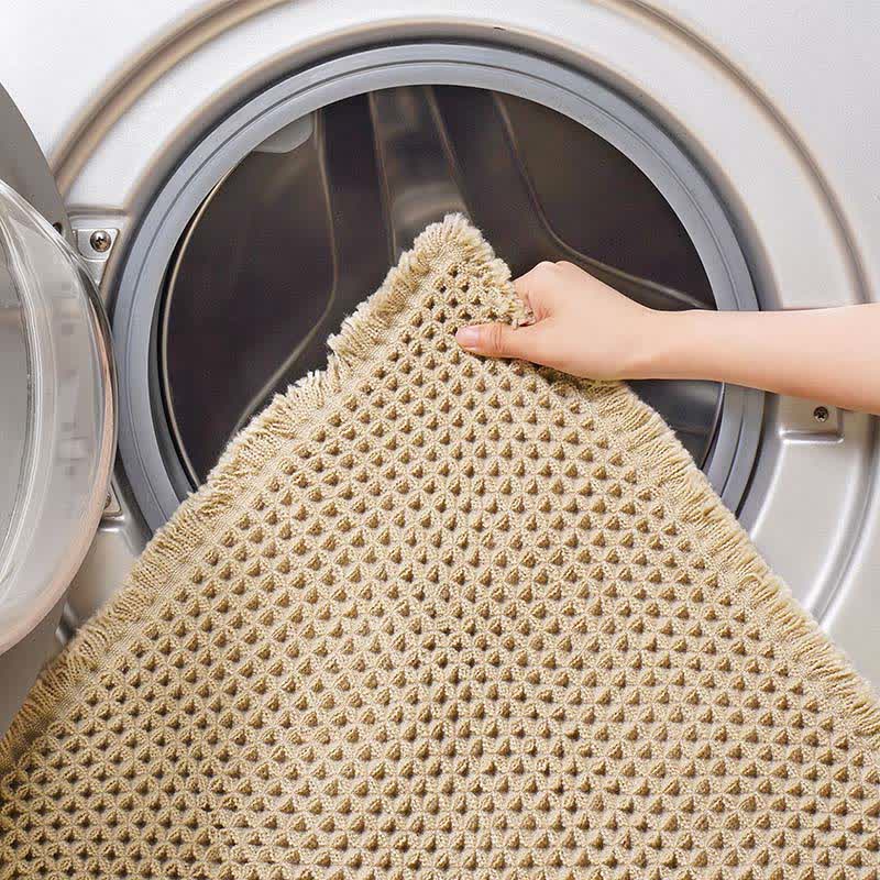 Tapis de bain minimaliste à motif gaufré - image 6