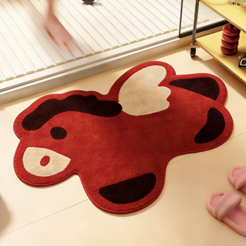 Tapis de bain mignon avec un poney de dessin animé - Poney volant - 60 cm x 90 cm - image 0