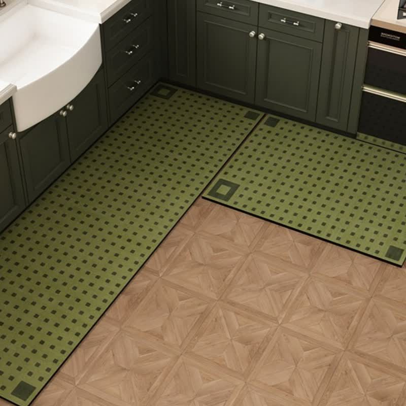 Tapis de cuisine à motif de diatomées et à mini-carreaux - 60 cm x 90 cm + 60 cm x 180 cm - image 0