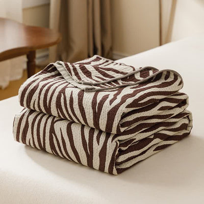 Couette moderne à rayures zébrées en pur coton - image 3