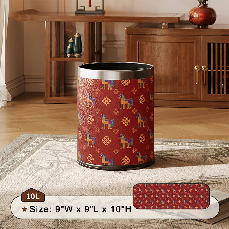 poubelles de la série « Cheval géométrique oriental » - 22,5 x 22,5 x 26 cm - image 1
