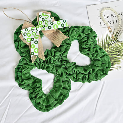 Couronne de jute en forme de trèfle pour la Saint-Patrick - image 5
