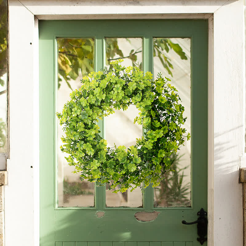 Couronne artificielle de trèfle à quatre feuilles pour la Saint-Patrick - image 2