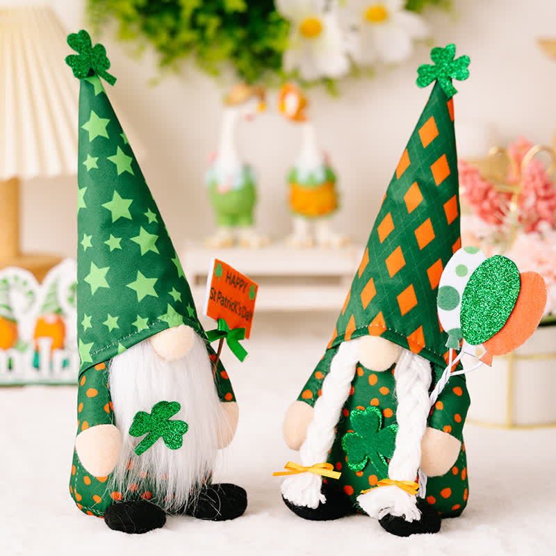 Décoration en peluche de gnome pour la Saint-Patrick - image 1