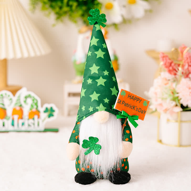 Décoration en peluche de gnome pour la Saint-Patrick - Garçon - 4 pièces - 7,6 cm (L) x 5 cm (l) x 30,5 cm (H) - image 4