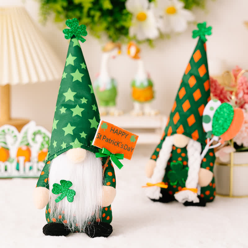 Décoration en peluche de gnome pour la Saint-Patrick - image 2