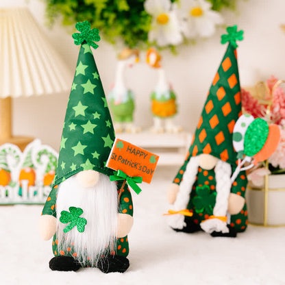 Décoration en peluche de gnome pour la Saint-Patrick - image 2