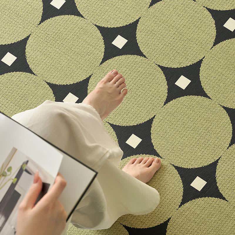 Tapis à motifs ronds et carrés - image 4