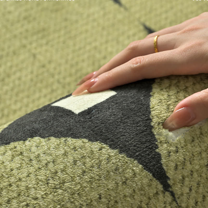 Tapis à motifs ronds et carrés - image 5