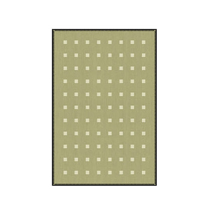 Tapis vert à motifs à carreaux - image 2