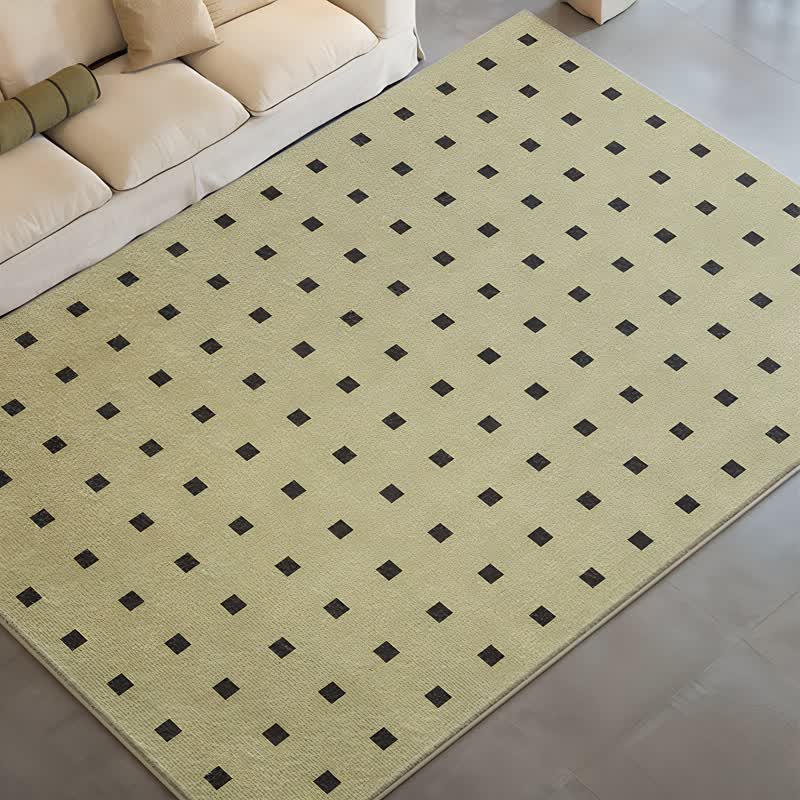 Tapis vert à petits carreaux - Vert - 160 cm x 230 cm - image 0