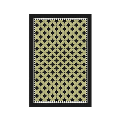 tapis vert géométrique à losanges - image 7