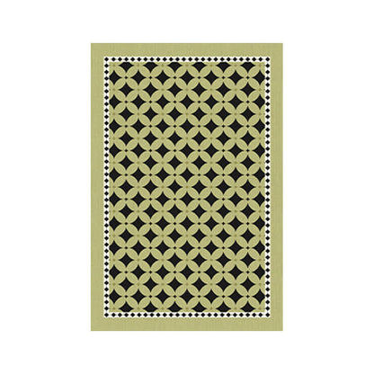 tapis vert géométrique à losanges - image 3