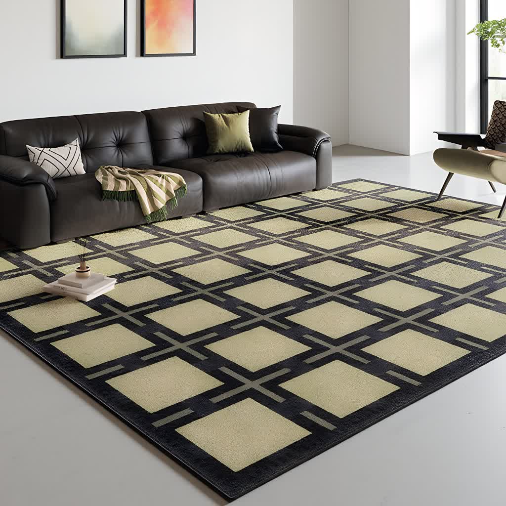tapis à carreaux rétro - image 2