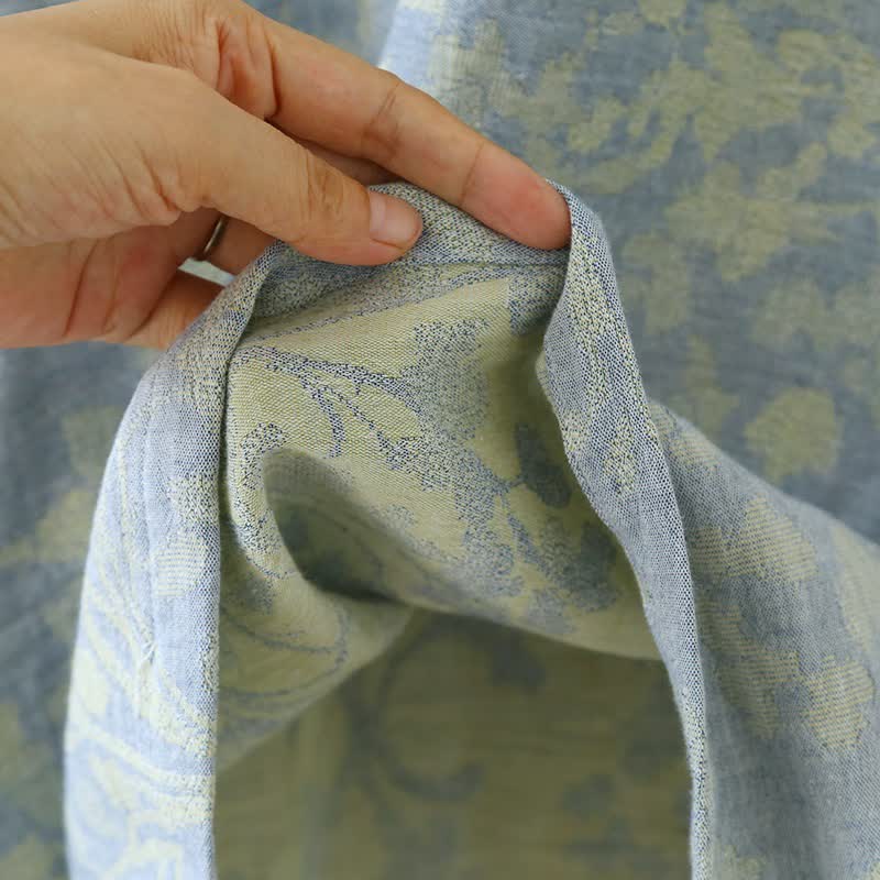 Ensemble pyjama en coton à motif floral oriental - image 8